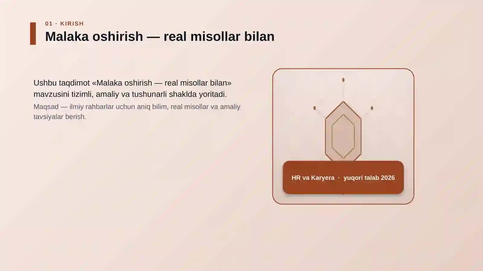 Malaka oshirish — real misollar bilan 3