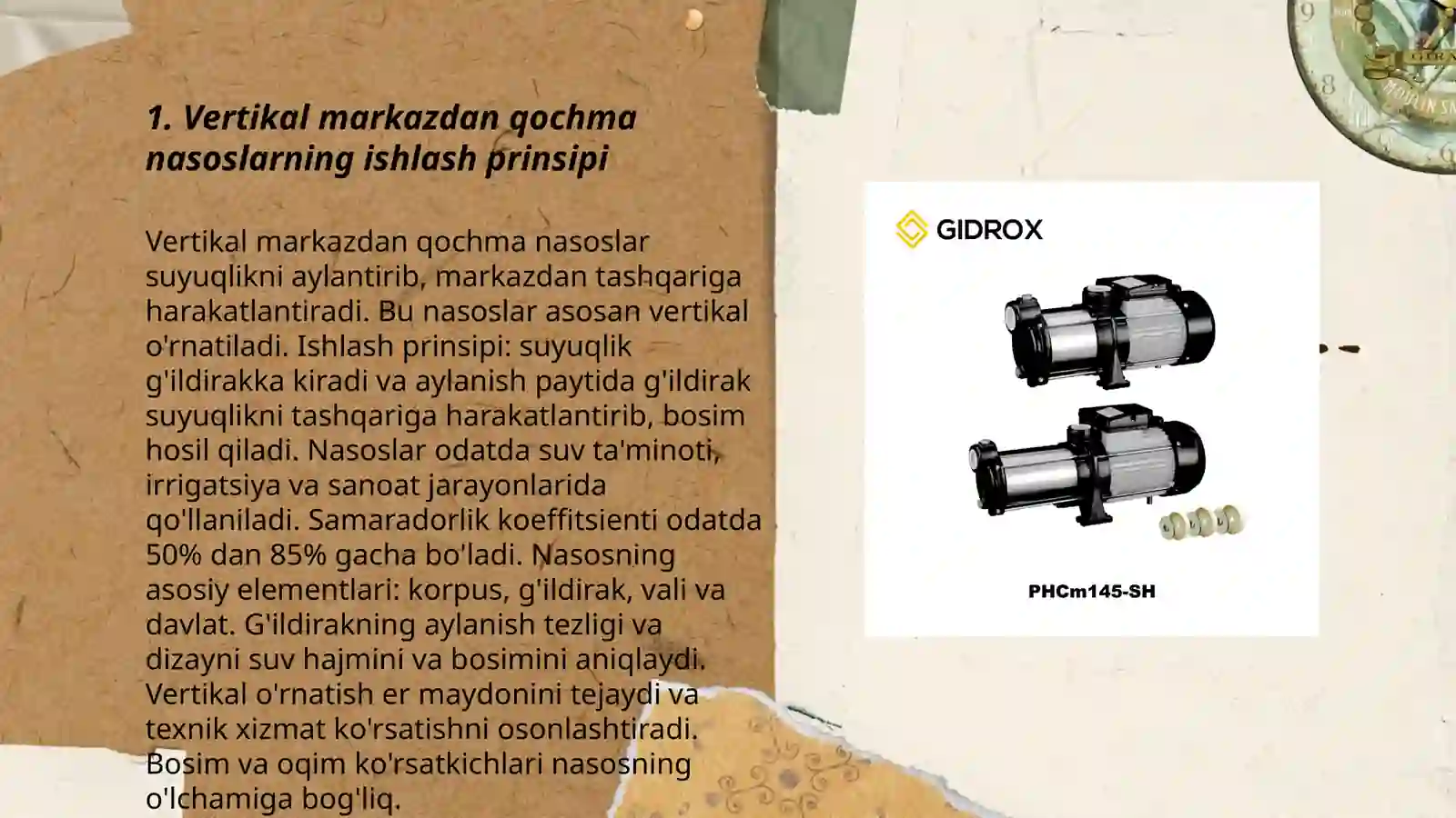 Vertikal markazdan qochma nasoslar. Ko’p pog’onali skvajinali nasoslar 3