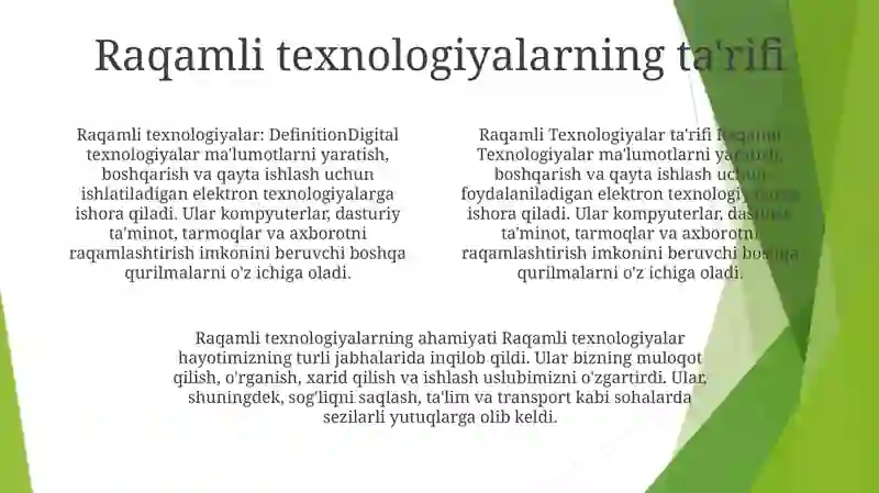 Raqamli Texnologiyalar 3