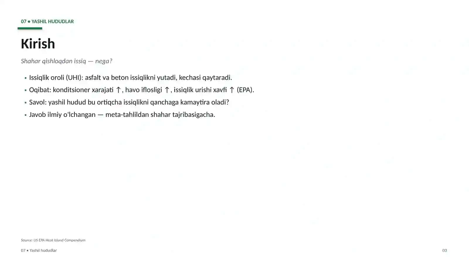Yashil hududlar 3
