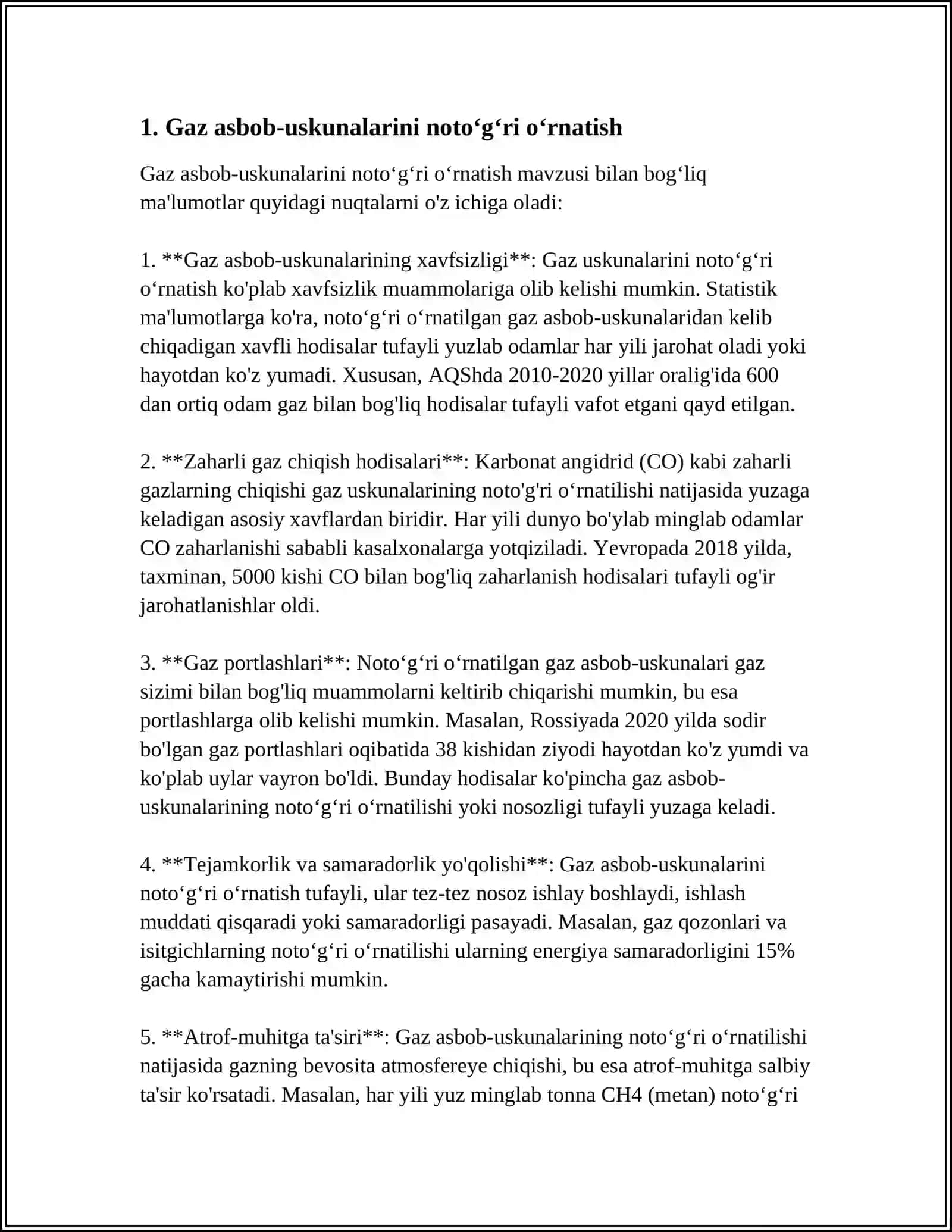TABIIY VA SUYULTIRILGAN GAZLARDAN FOYDALANISHDAGI TAQIQLAR 3