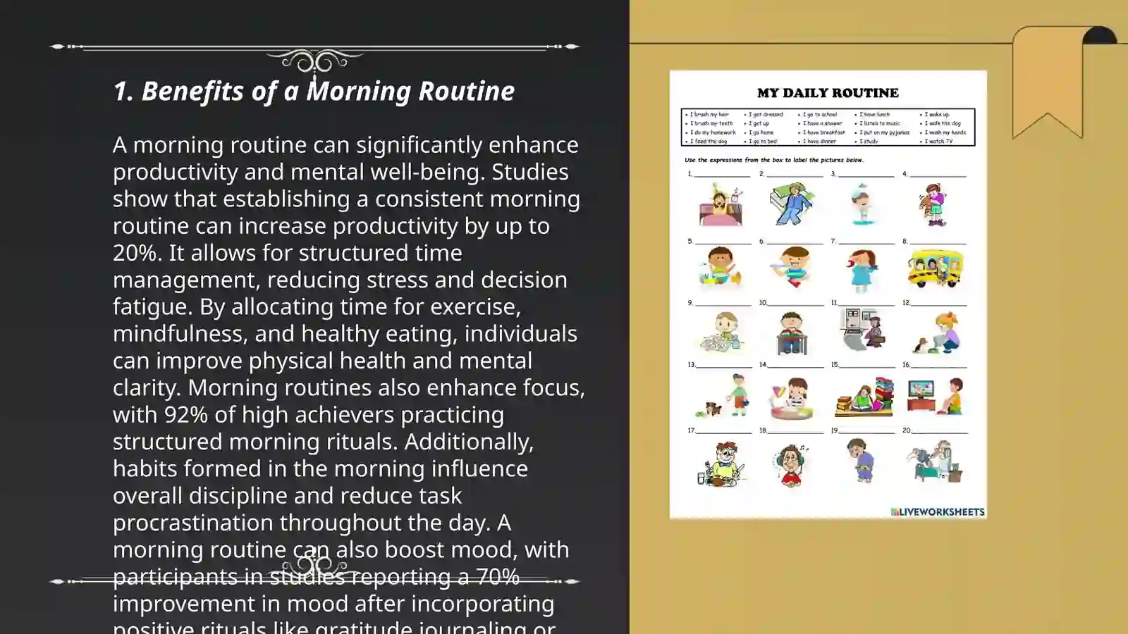 Daily routine 3
