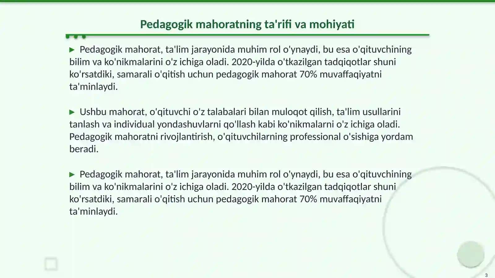 Pedagogik mahorat va texnika o'rtasidagi bog'liqlik 3