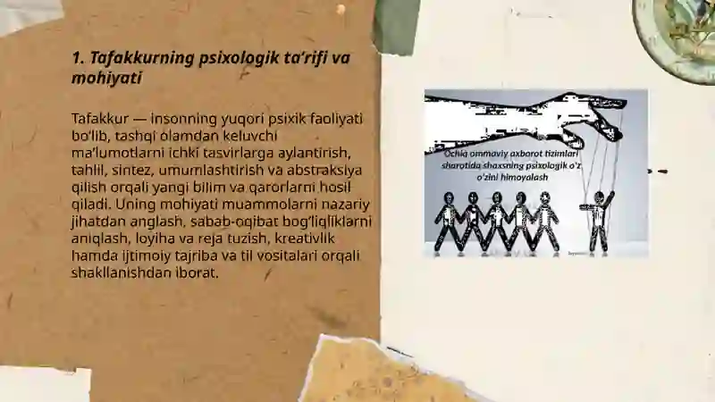 Tafakkur va nutqning psixologik tavsifi 3