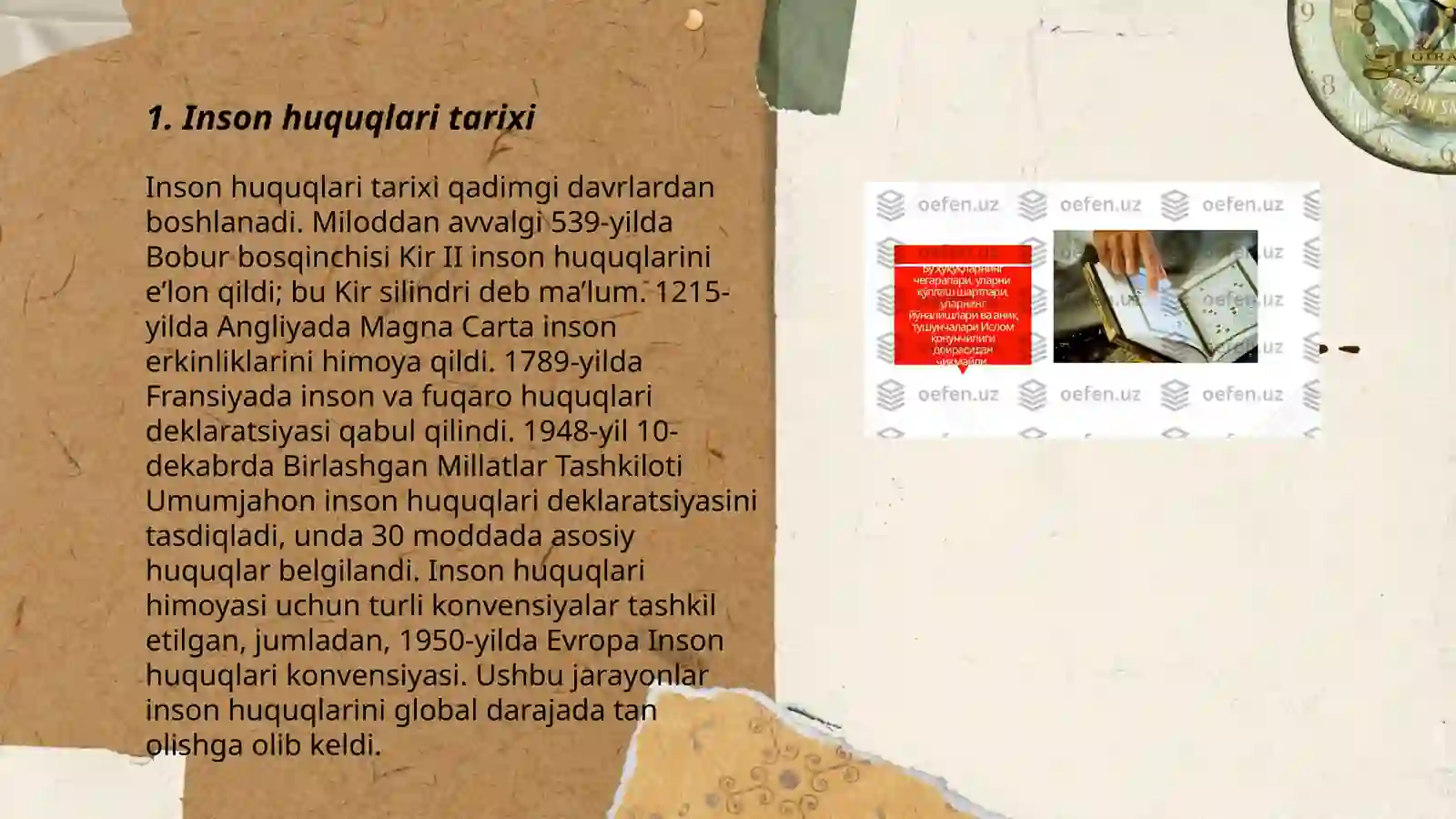 Inson huquqlari tarixi 3