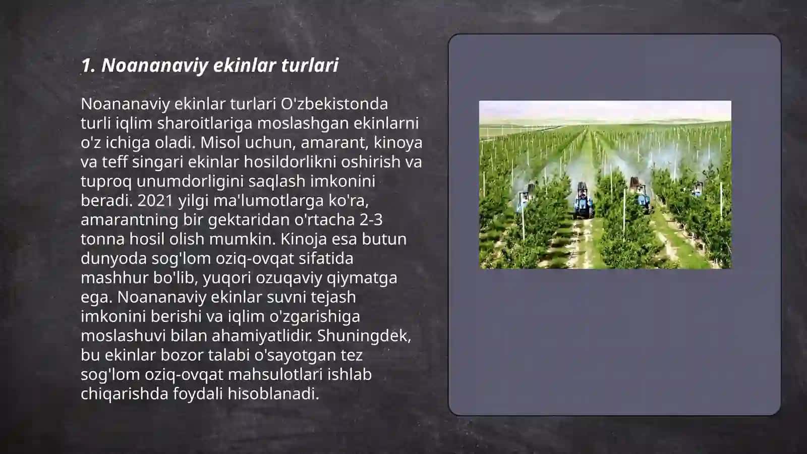 Noananaviy ekinlar va ularning yetishtirish texnologiyasi 3