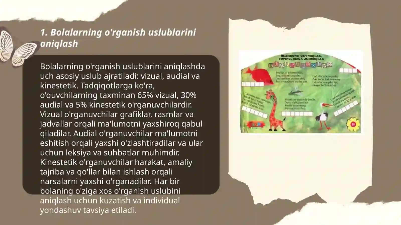 Bolalar uchun qiziqarli metodlar tahlili 3