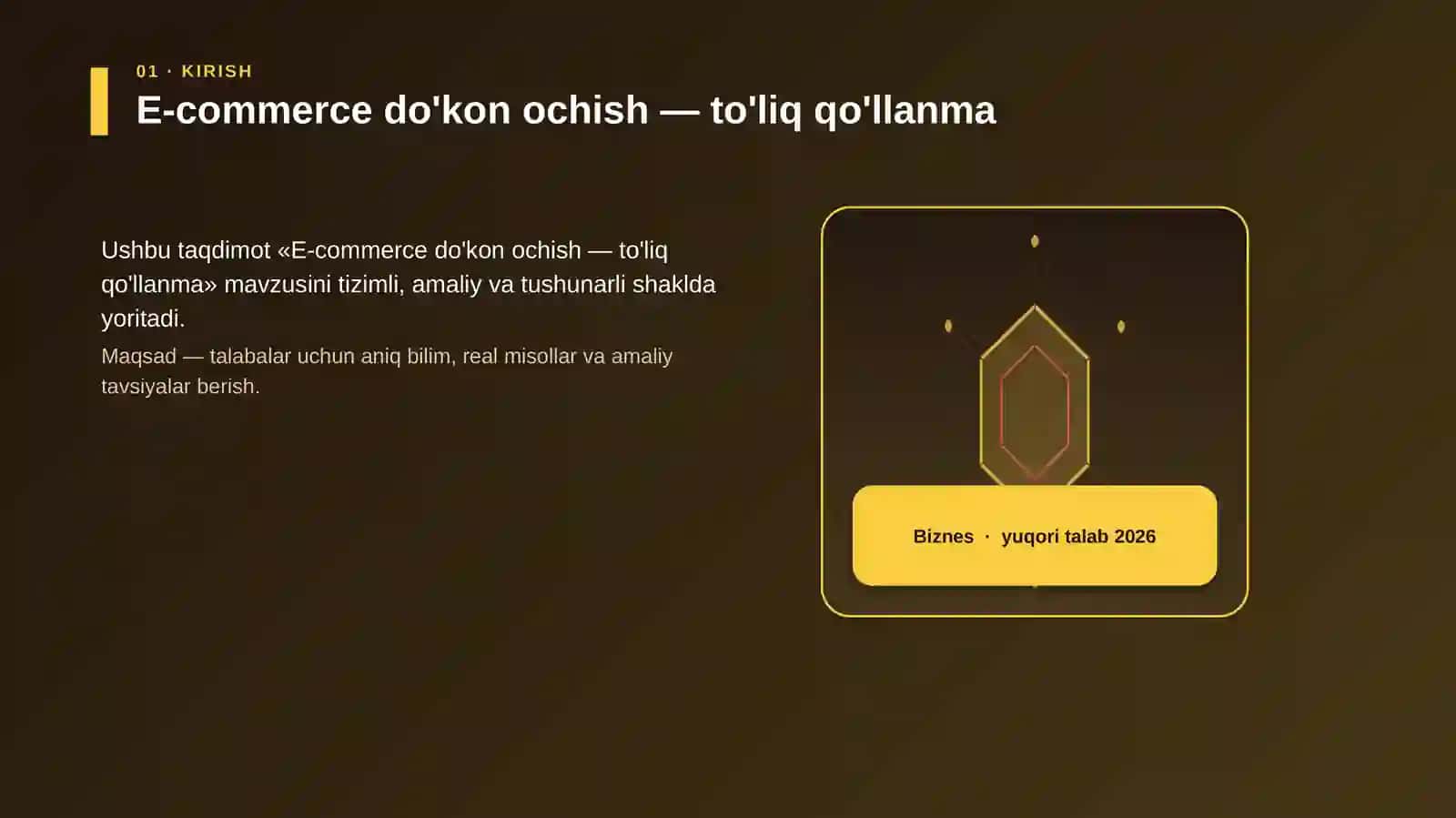 E-commerce do'kon ochish — to'liq qo'llanma 3