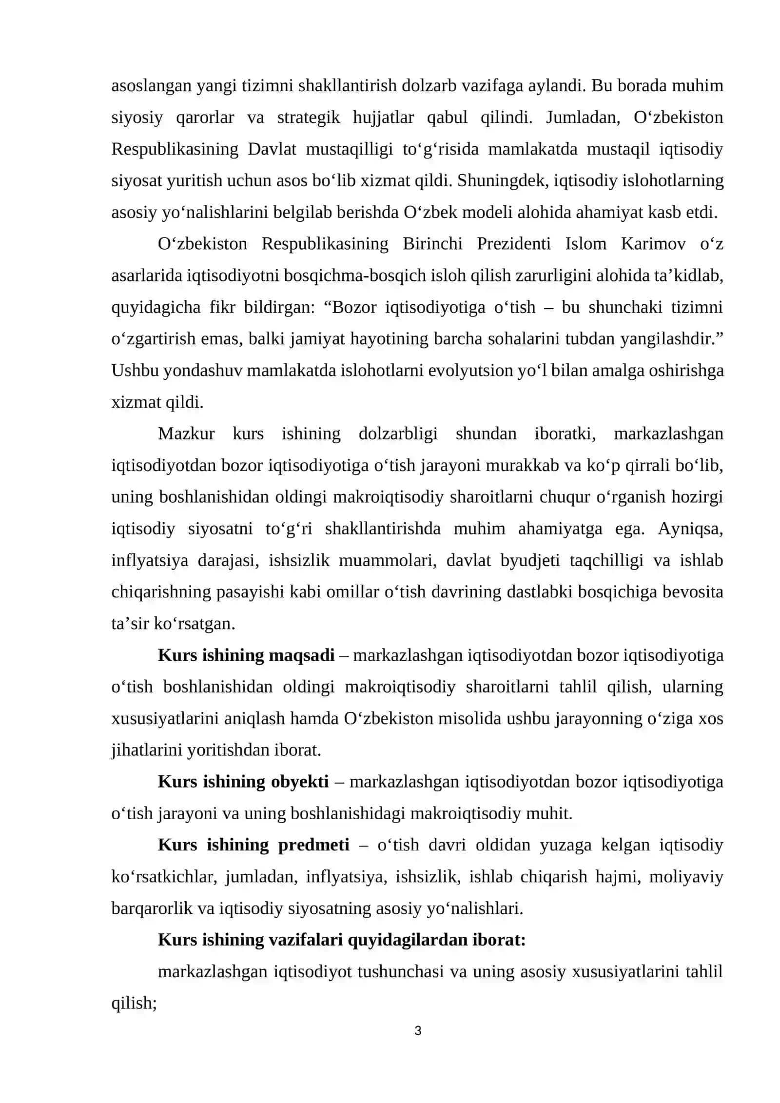 Markazlashgan iqtisodiyotdan bozor iqtisodiyotiga o‘tishning nazariy asoslari 3