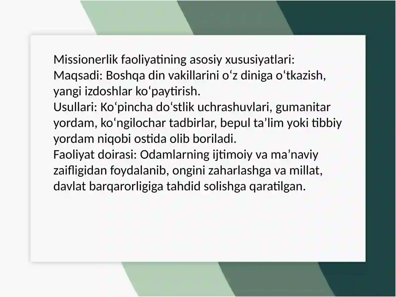 Missionerlik faoliyatida ijtimoiy tabaqalar bilan ishlash strategiyasi 3