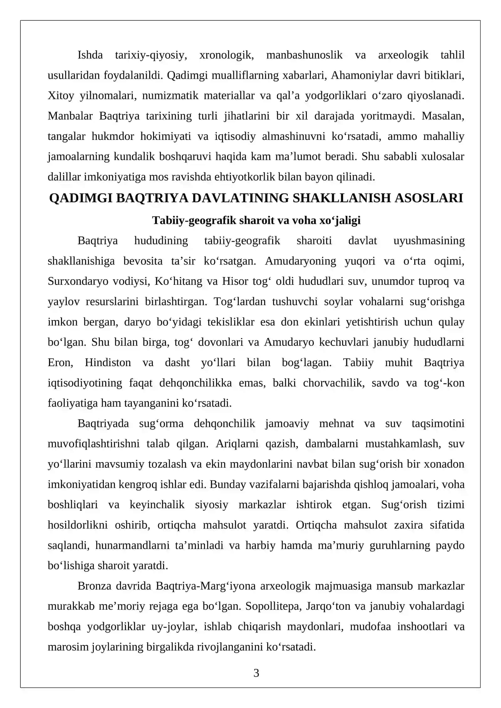 Qadimgi Baqtriya davlati: hududi, siyosiy tuzilishi va davlatchilik an’analari 3