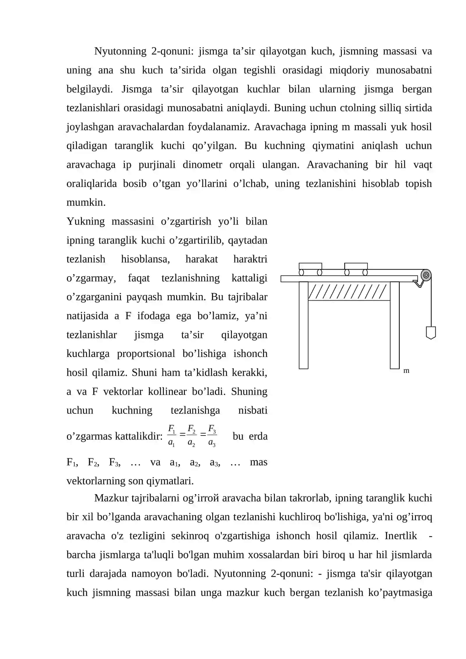 Dinamika qonunlarining tadbiqi 3