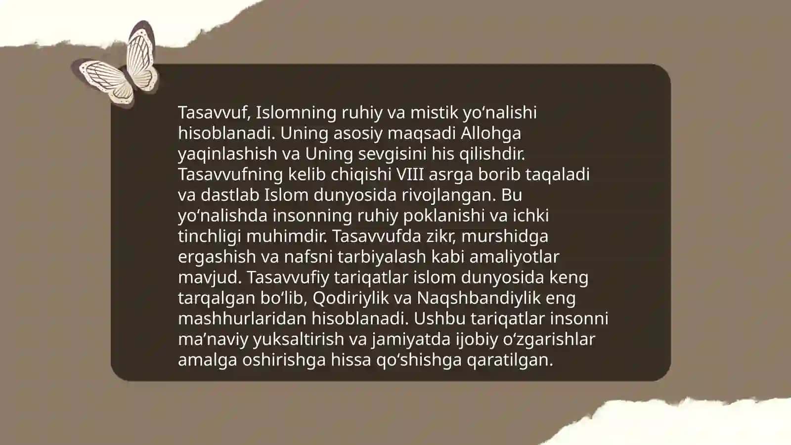 Tasavvufning ta'rif va g'oyasi 3