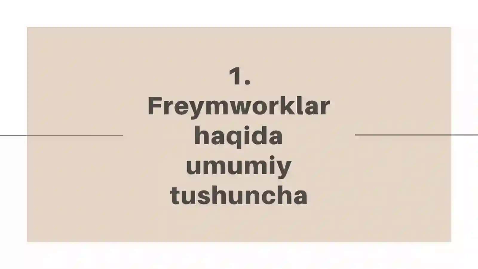 Freymworklarning Bir-biridan Farqi 3
