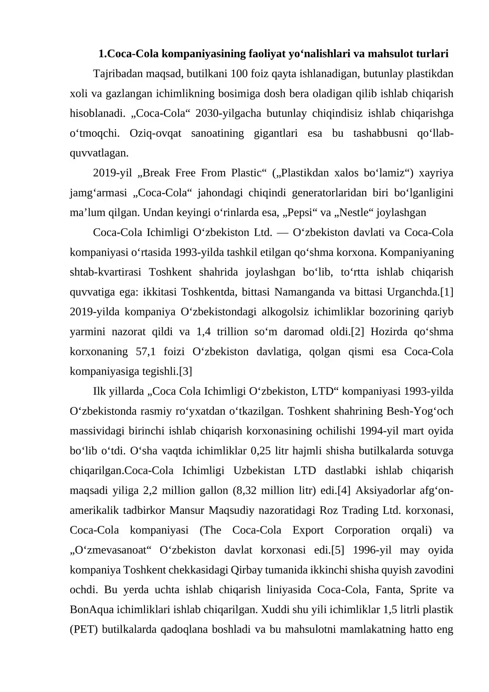COCA COLA KOMPANIYASI 3