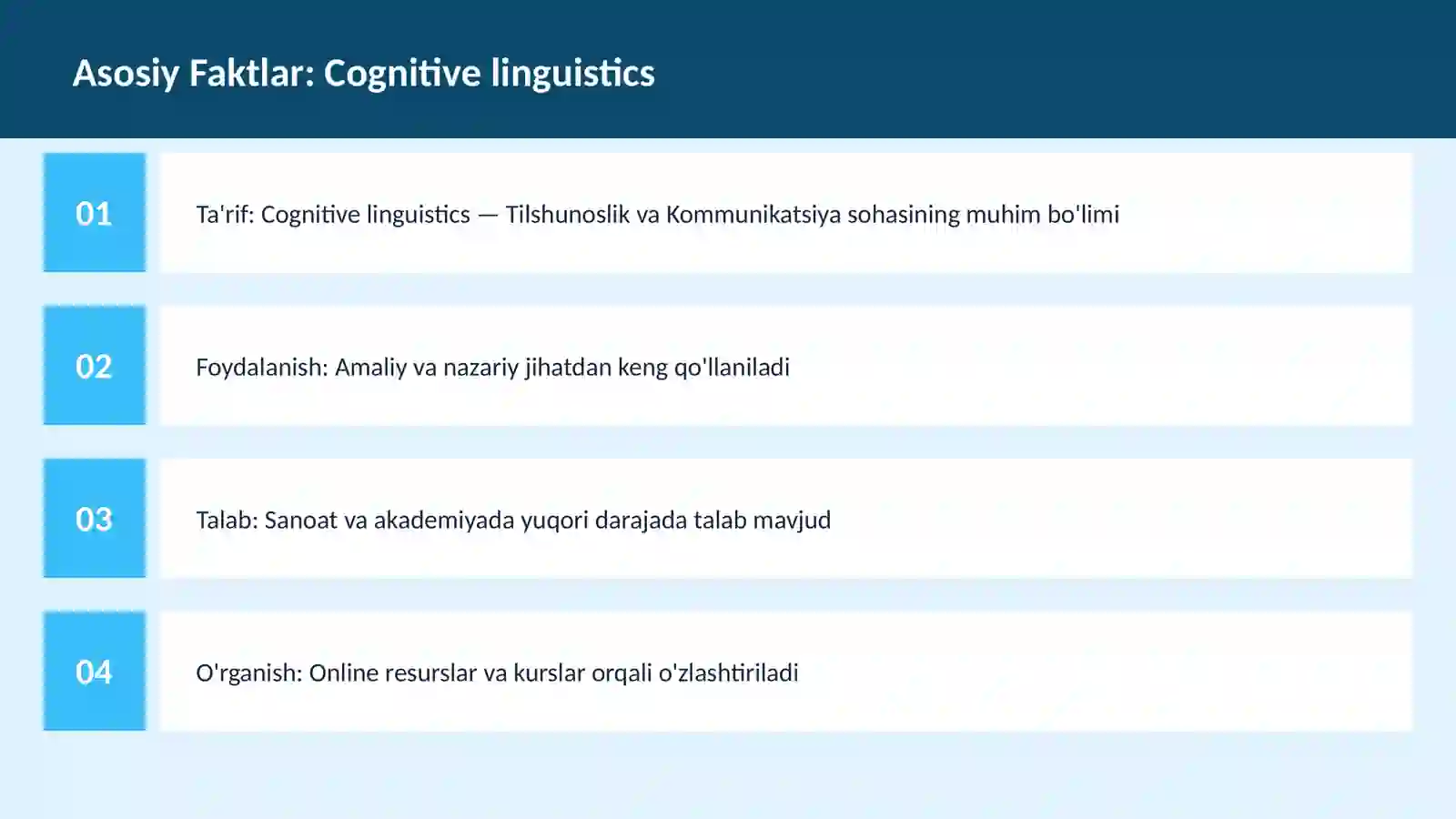 Cognitive linguistics 3
