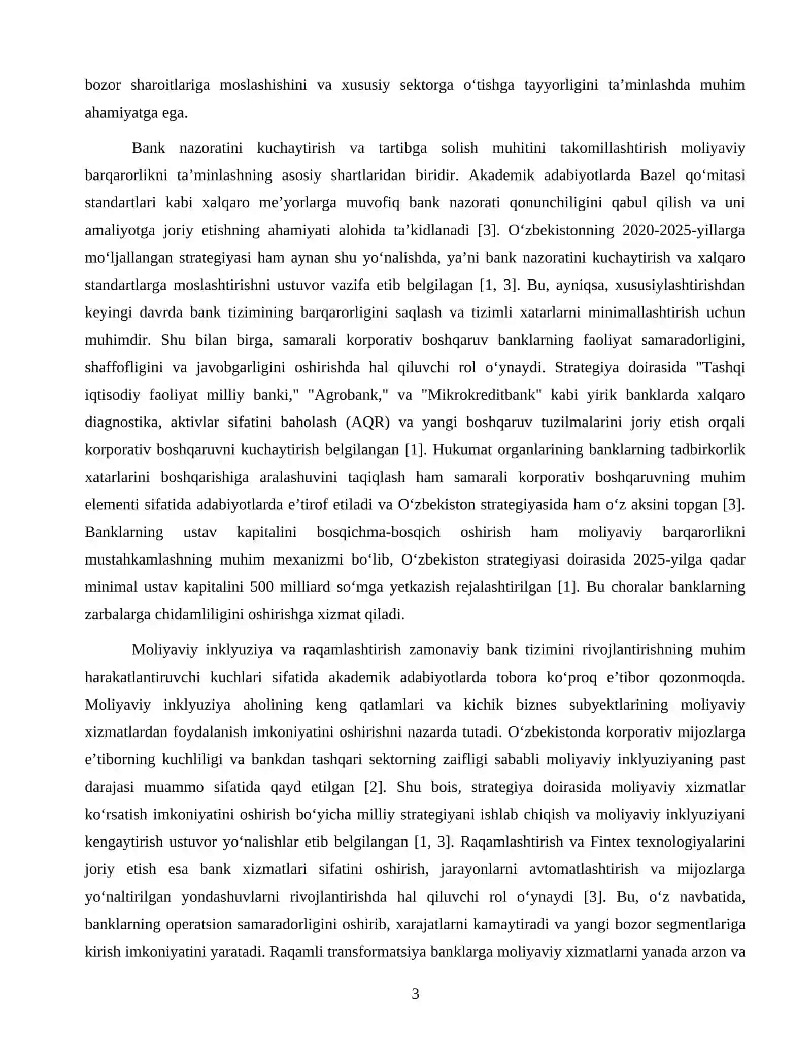 O'zbekistonda bank tizimini rivojlantrish 3