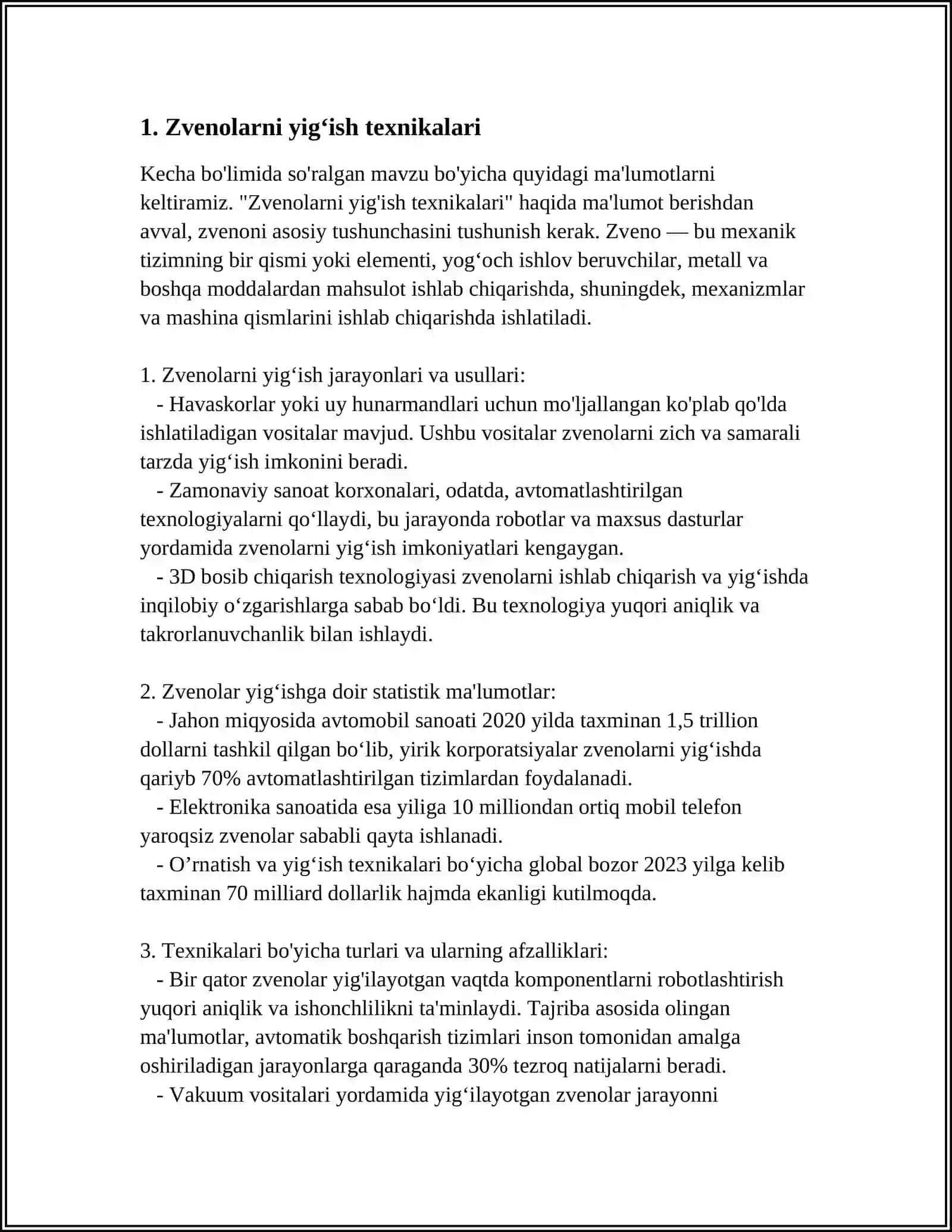 RELS ZVENOLARI VA OʻTKAZISH STRELKALARINI YIGʻISH, QISMLARGA AJRATISH VA TAʼMIRLASH UCHUN TEXNIKA 3