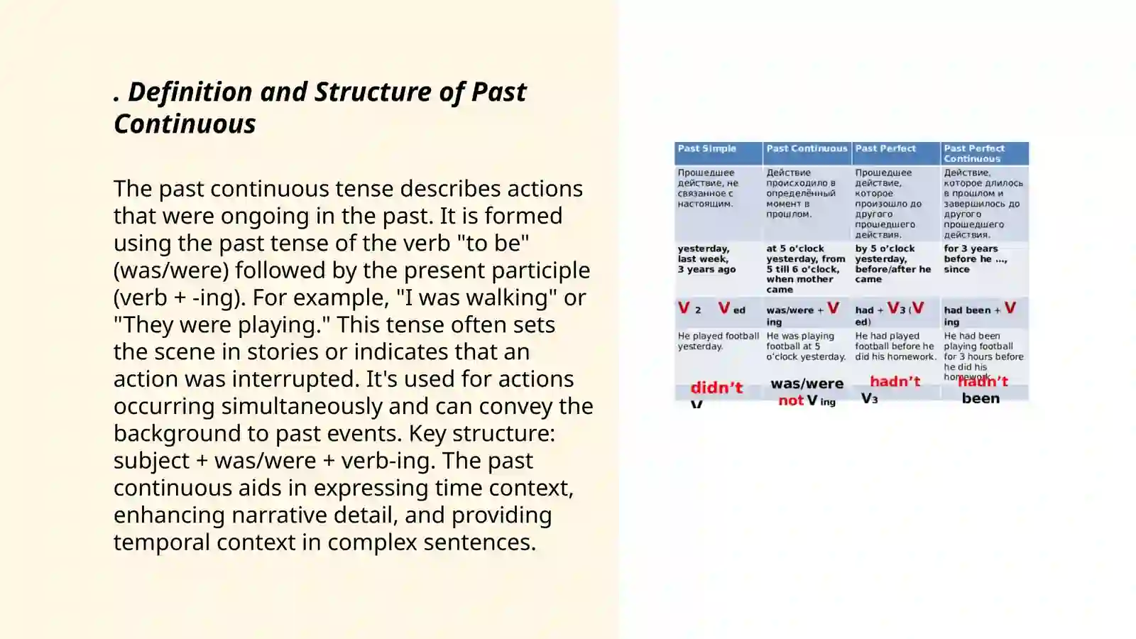 Past continous simple 3