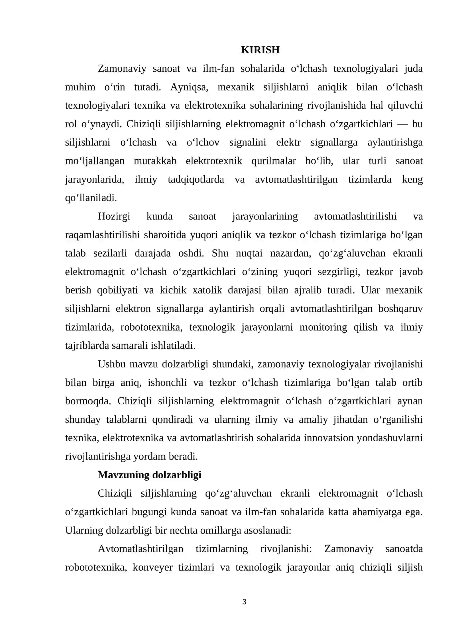 Chiziqli siljishlarning qo‘zg‘‘aluvchan ekranli elektromagnit o‘lchash o‘zgartkichlari. 3