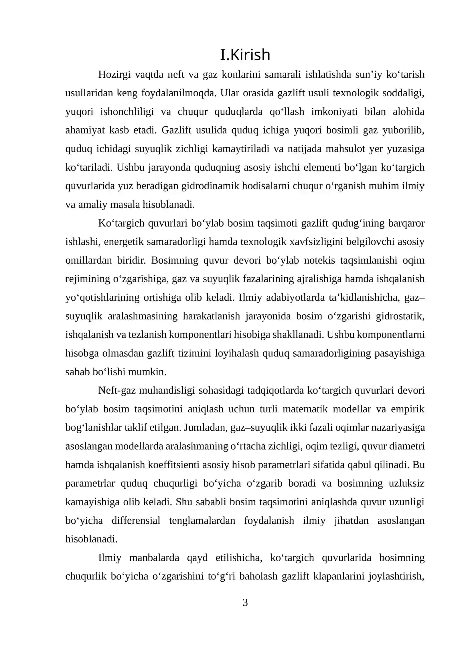 Koʻtargich quvurlari devori boʻylab bosim taqsimotini hisoblash 3