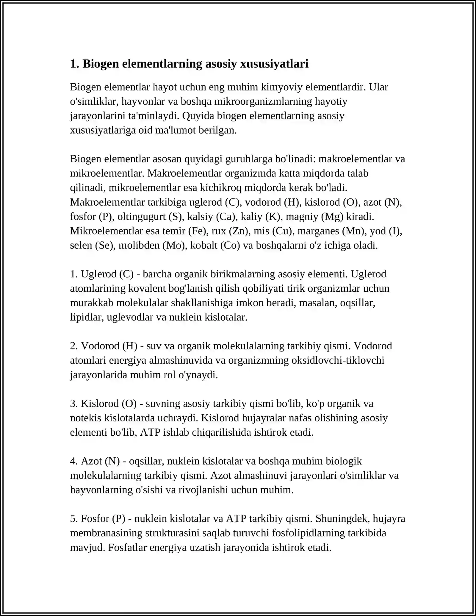 BIOGEN ELEMENTLAR 3