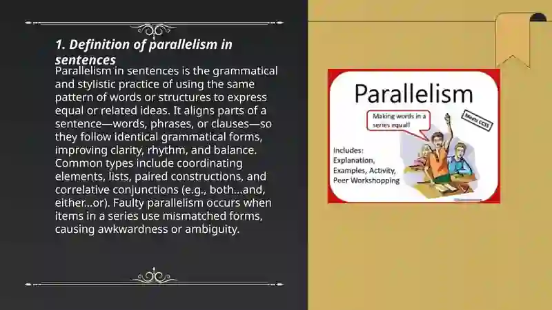 PARALLELISM sentences 3