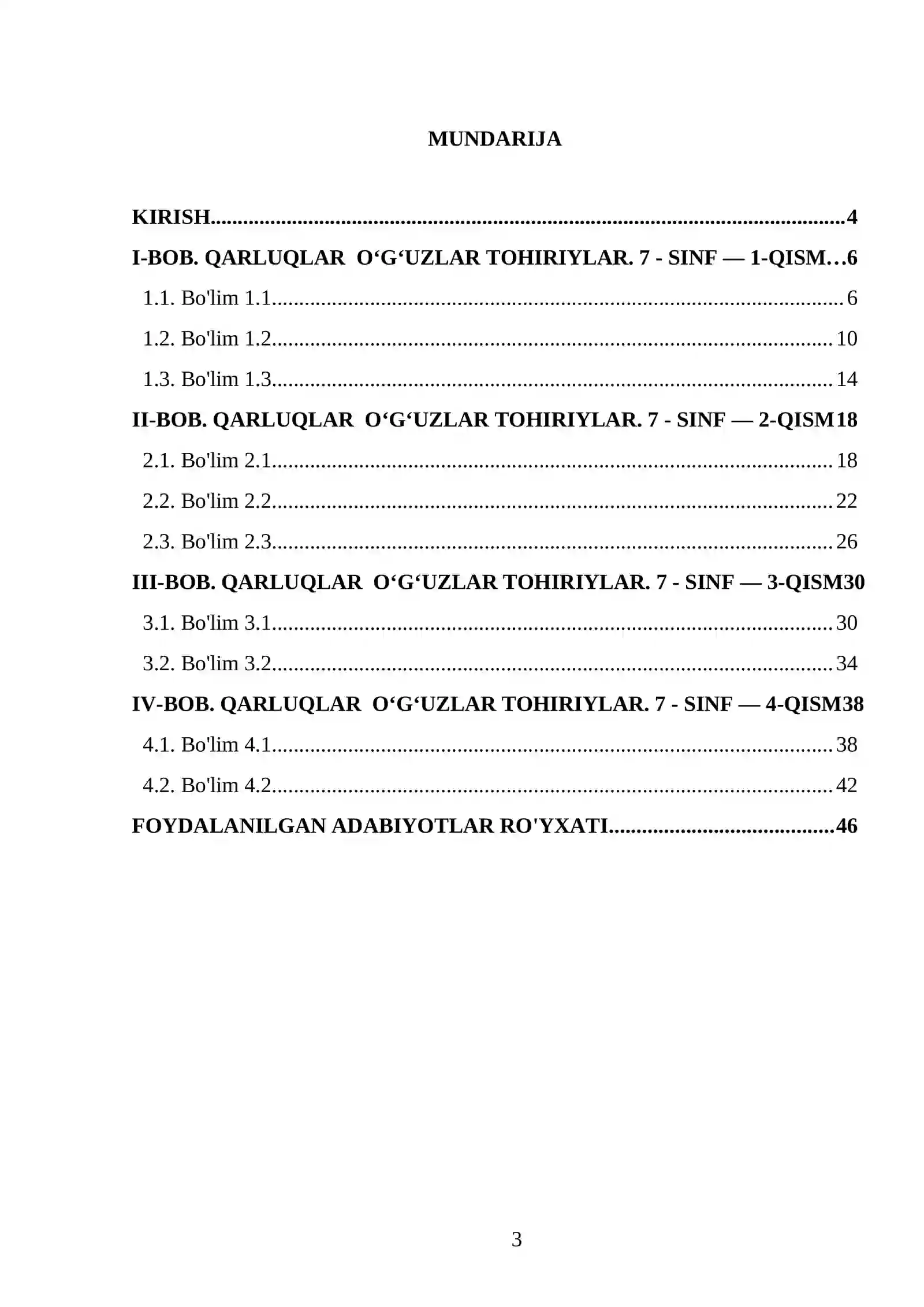 QARLUQLAR O‘G‘UZLAR TOHIRIYLAR. 7 - SINF 3