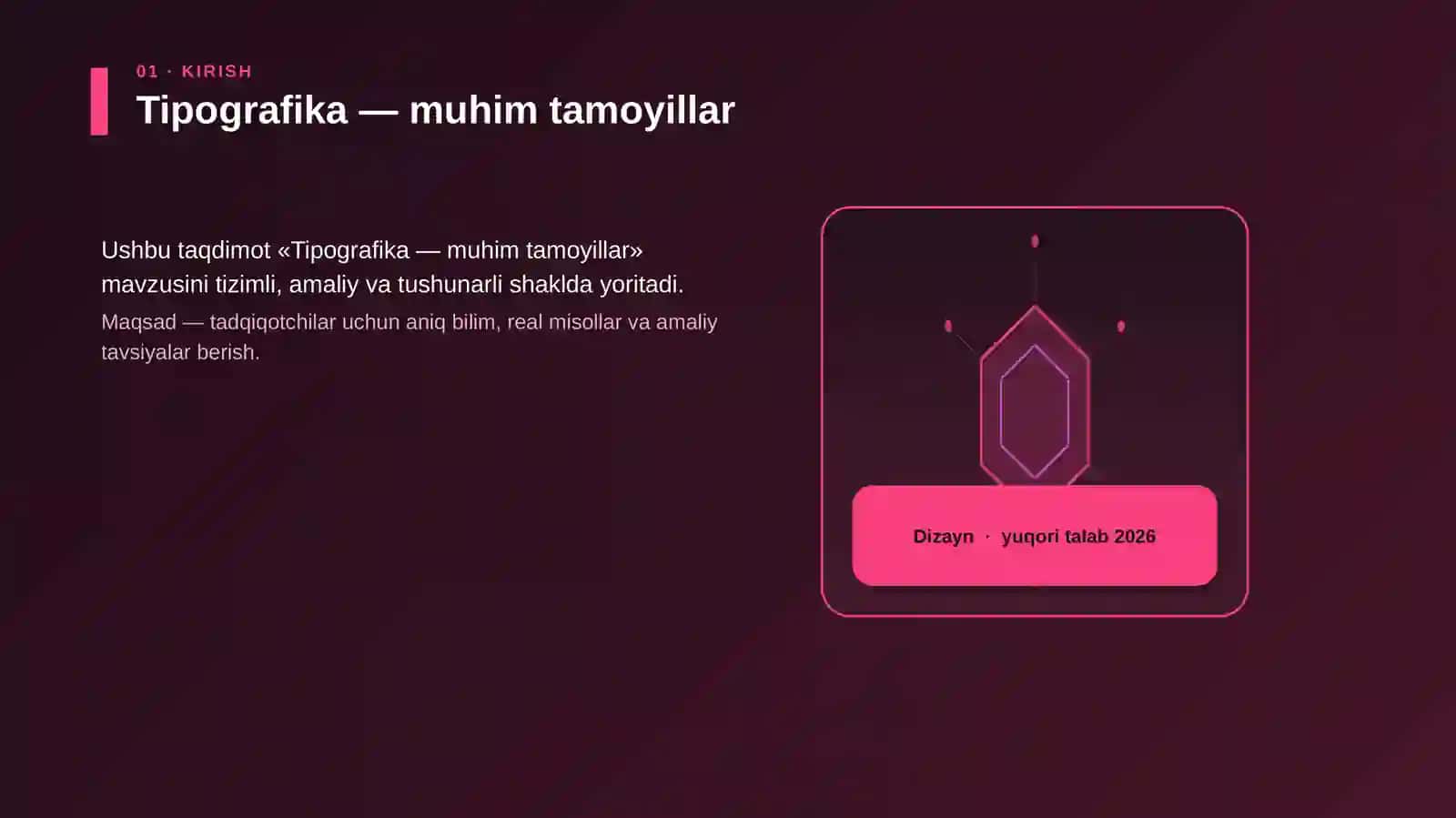 Tipografika — muhim tamoyillar 3