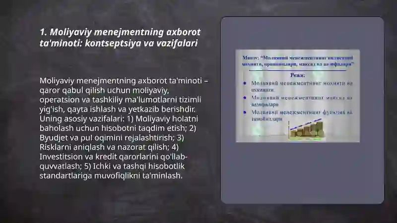Moliyaviy menejmentning axborot ta'minot bazasi 3