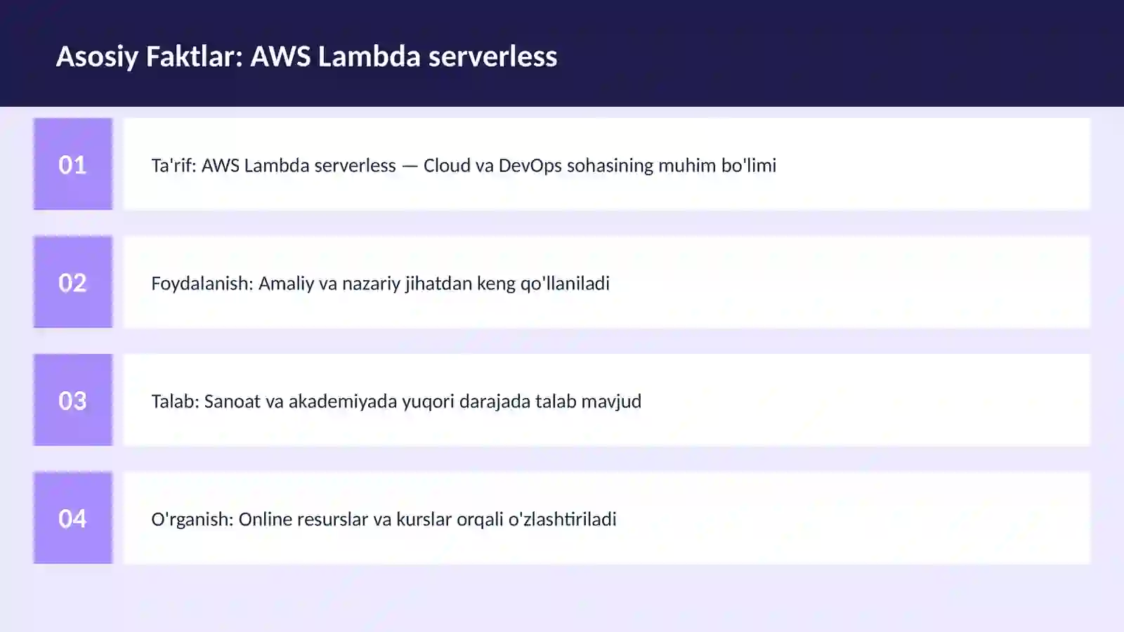 AWS Lambda serverless 3
