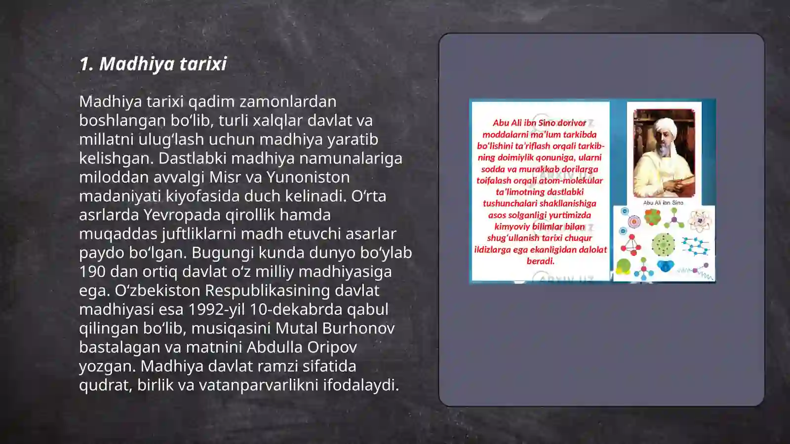 Madhiya tarixi 3