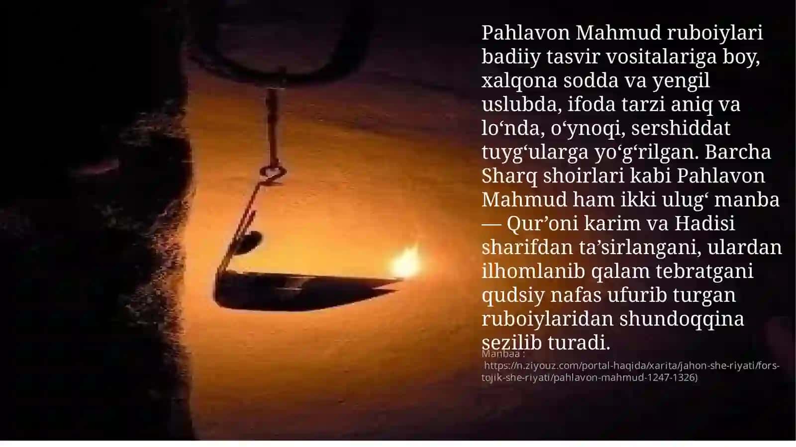 Pahlavon Mahmud ruboiylari da hayot falsafasi 3
