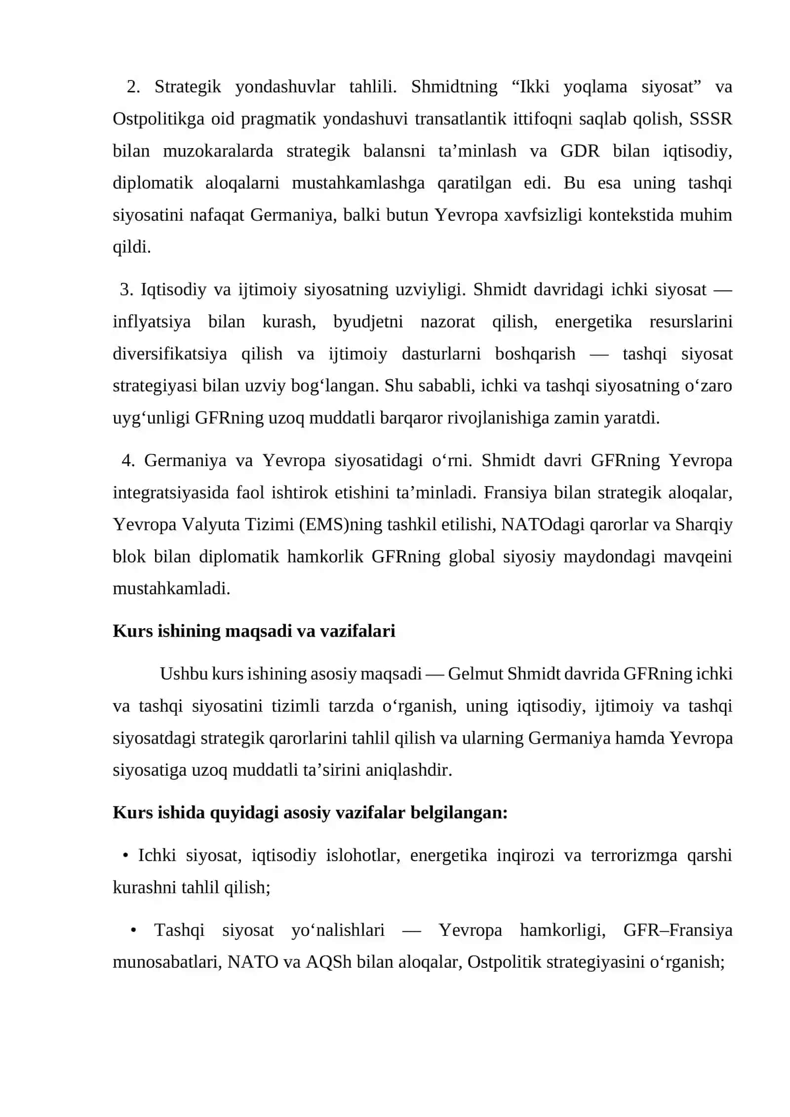 Gelmut Shmidt kanslerligi davrida Germaniya ichki va tashqi siyosati 3