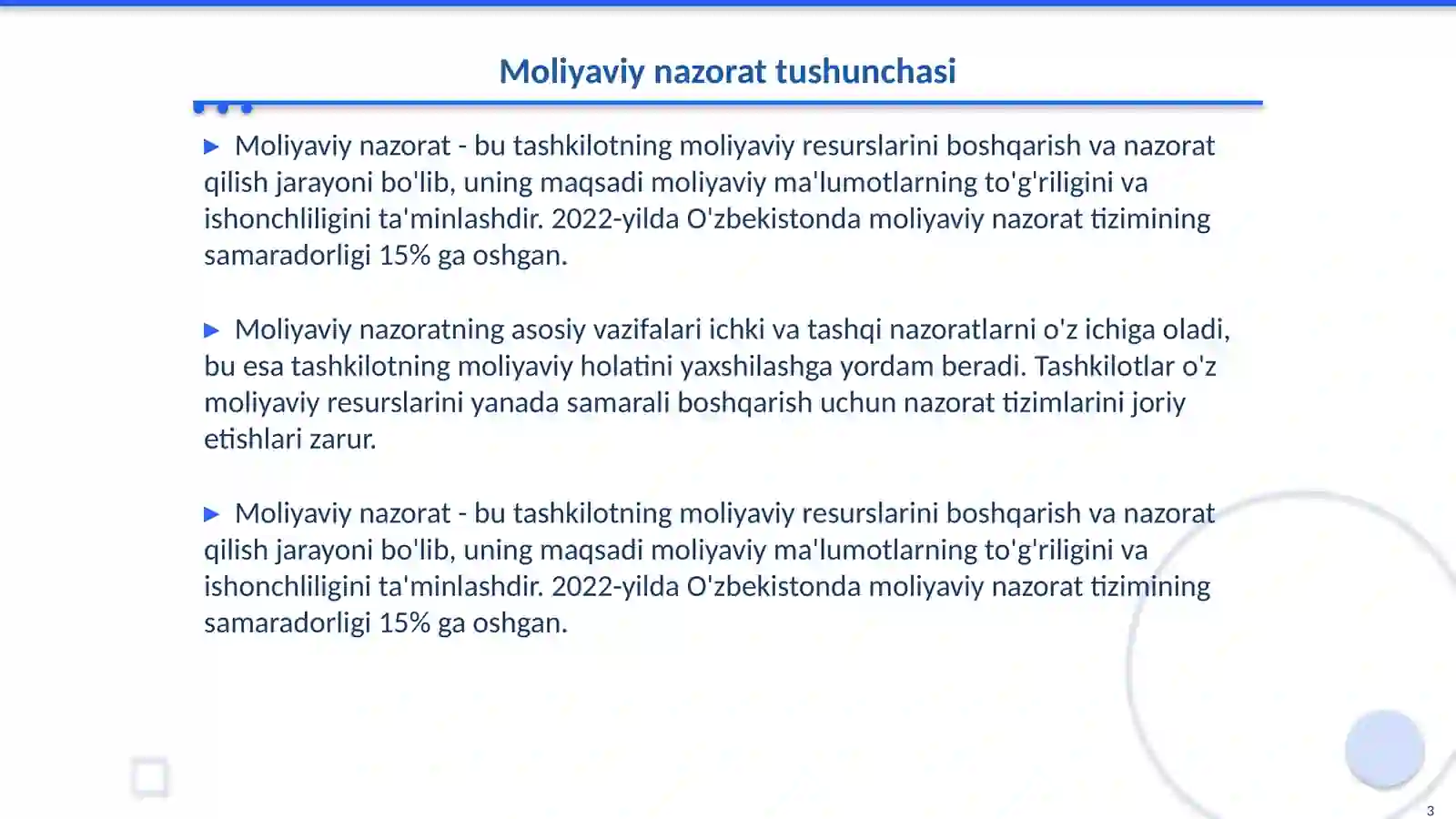 Moliyaviy nazorat 3