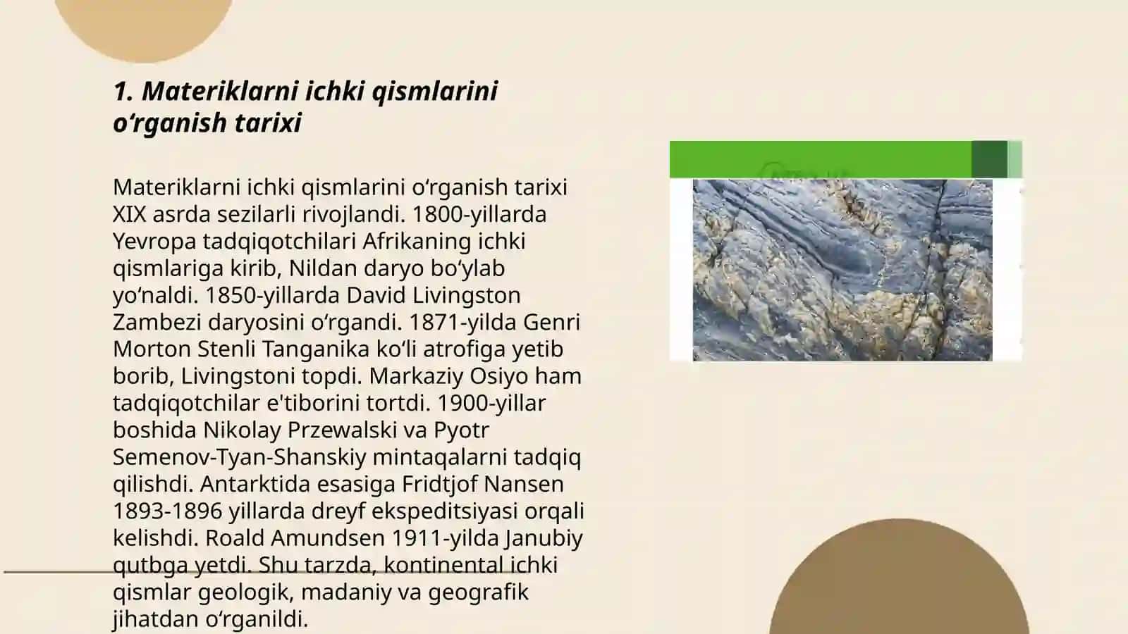 Materiklarni ichki qismlarini tadqiq etilish tarixi.yerning ichki tuzulishi.vulkanizm.zilzila 3