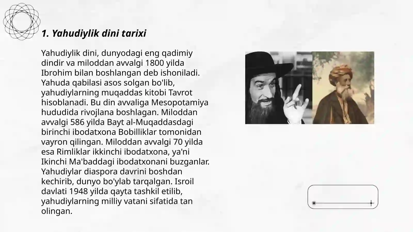 Yahudiylik dini haqida 3