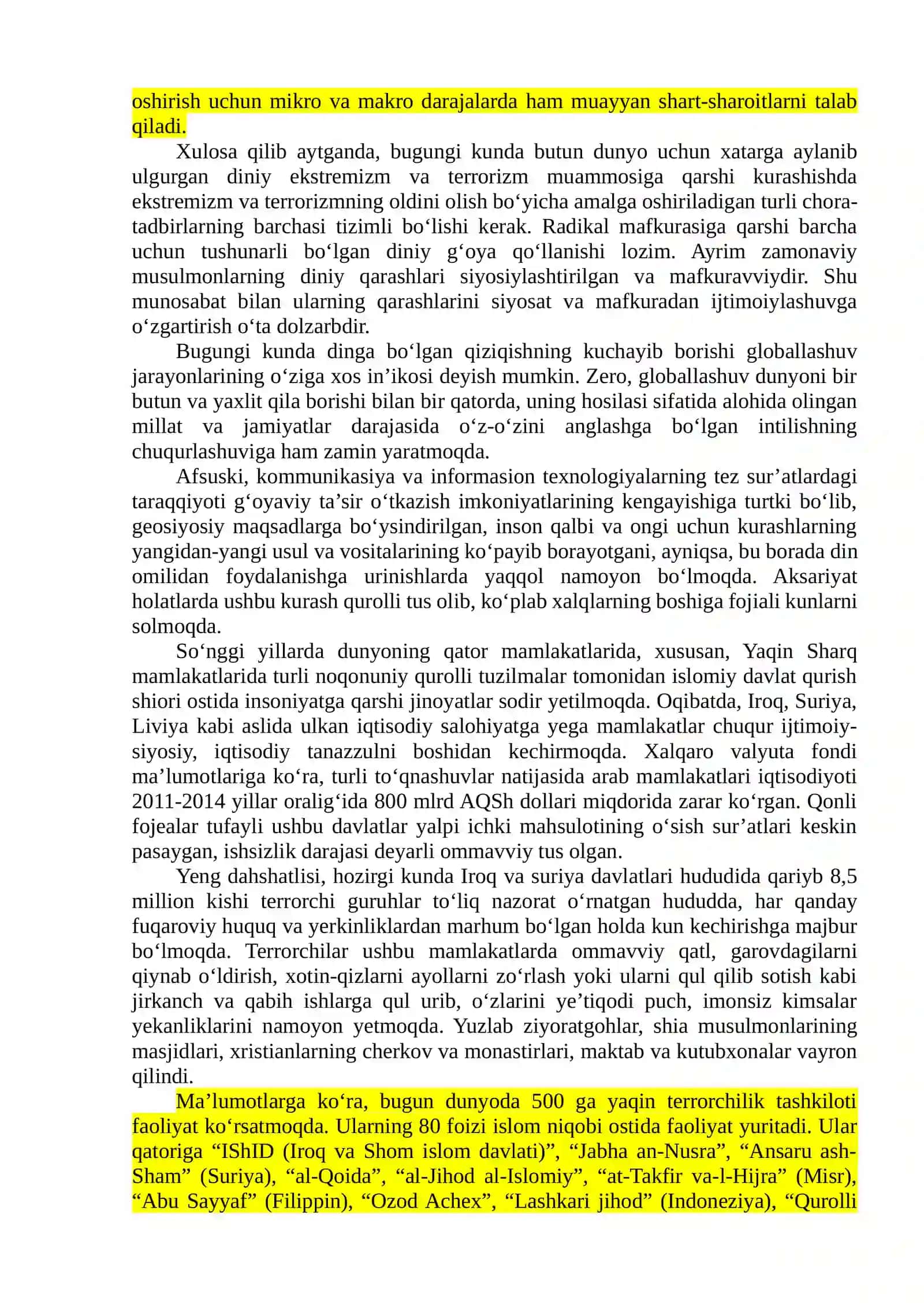 Xalqaro diniy tashkilotlar faoliyatining tarixi 3