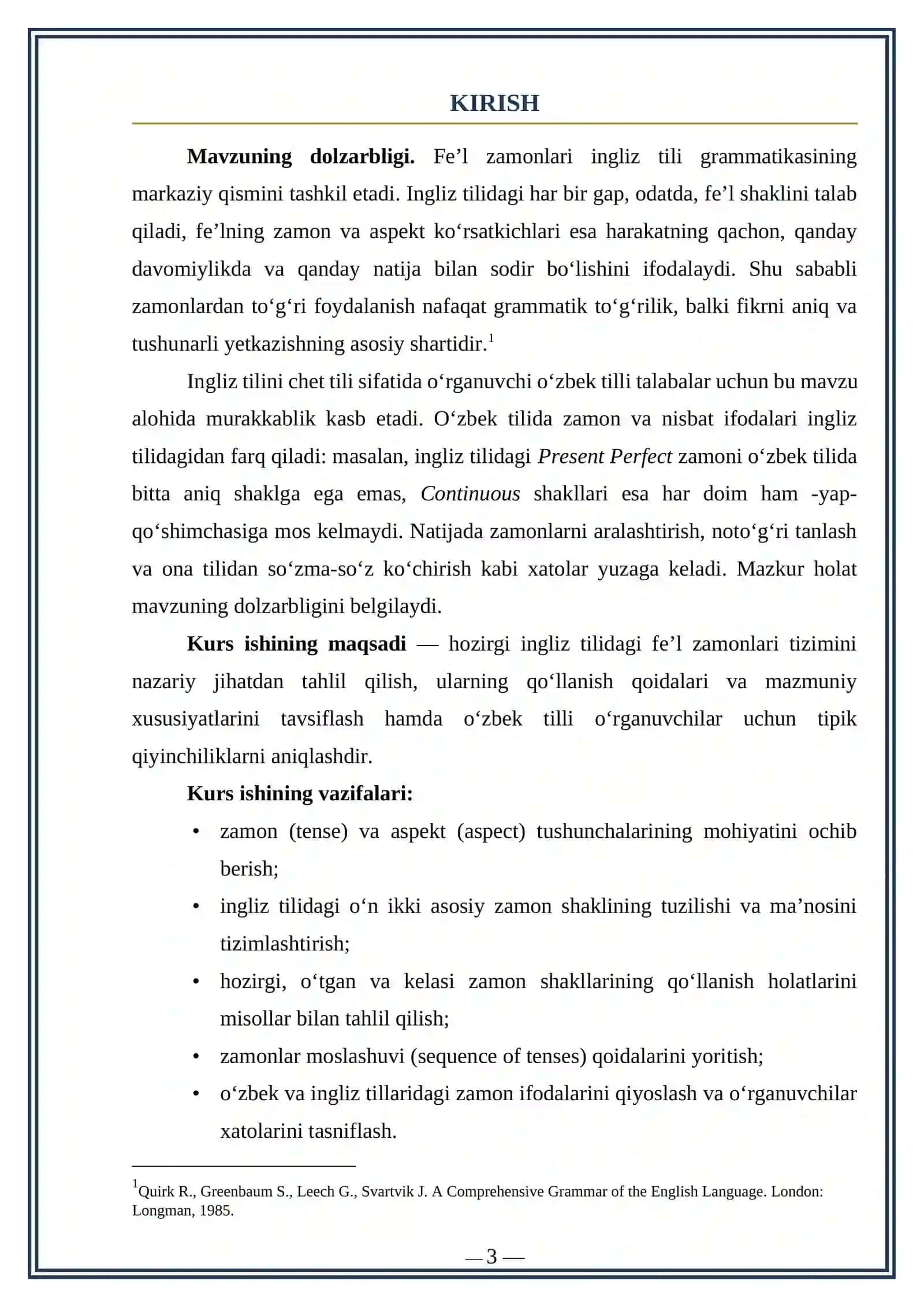 Hozirgi ingliz tilida zamonlarning qo‘llanilishi 3