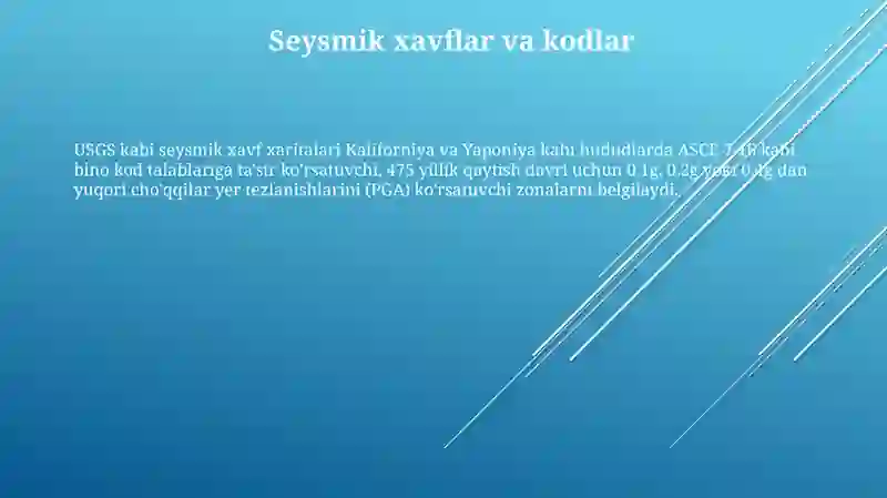 Seysmik Xavflar va Kodlar 3