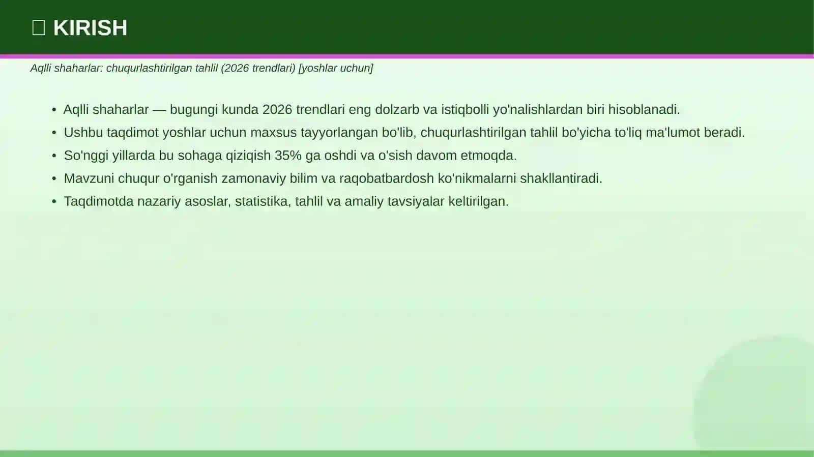 Aqlli shaharlar: chuqurlashtirilgan tahlil (2026 trendlari) 3