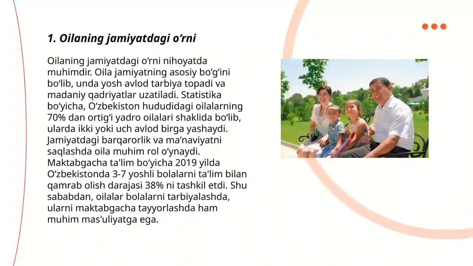 Oilaning jamiyatdagi o‘rni 3