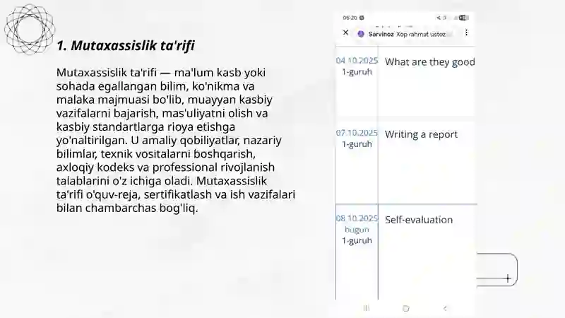 Mutaxassislik ta'rifi 3