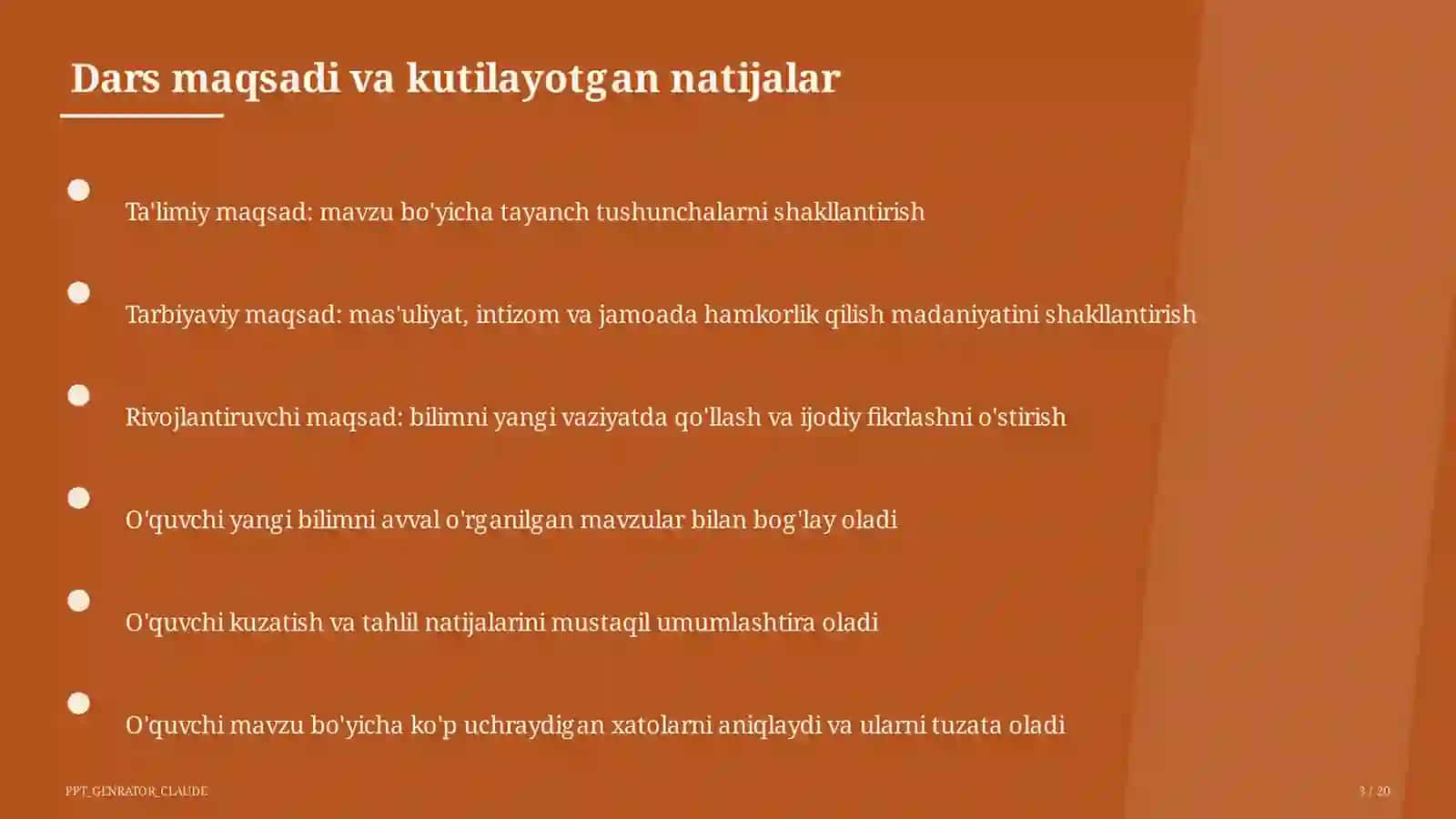 Sinf soati va tarbiyaviy tadbirlar 3