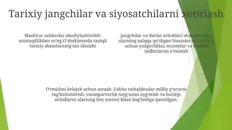 Mustaqillik Yillarida Buyuk Ajdodlar Va Tarixiy Shaxslarga Berilgan E'Tibor 3