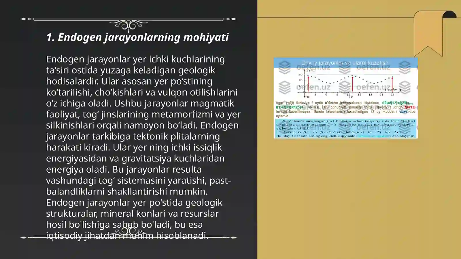 Endogen va Ekzogen Jarayonlar 3