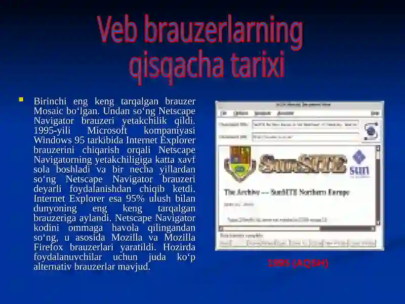 Veb brauzerlar,Internetda axborot qidiruv tizimi 3