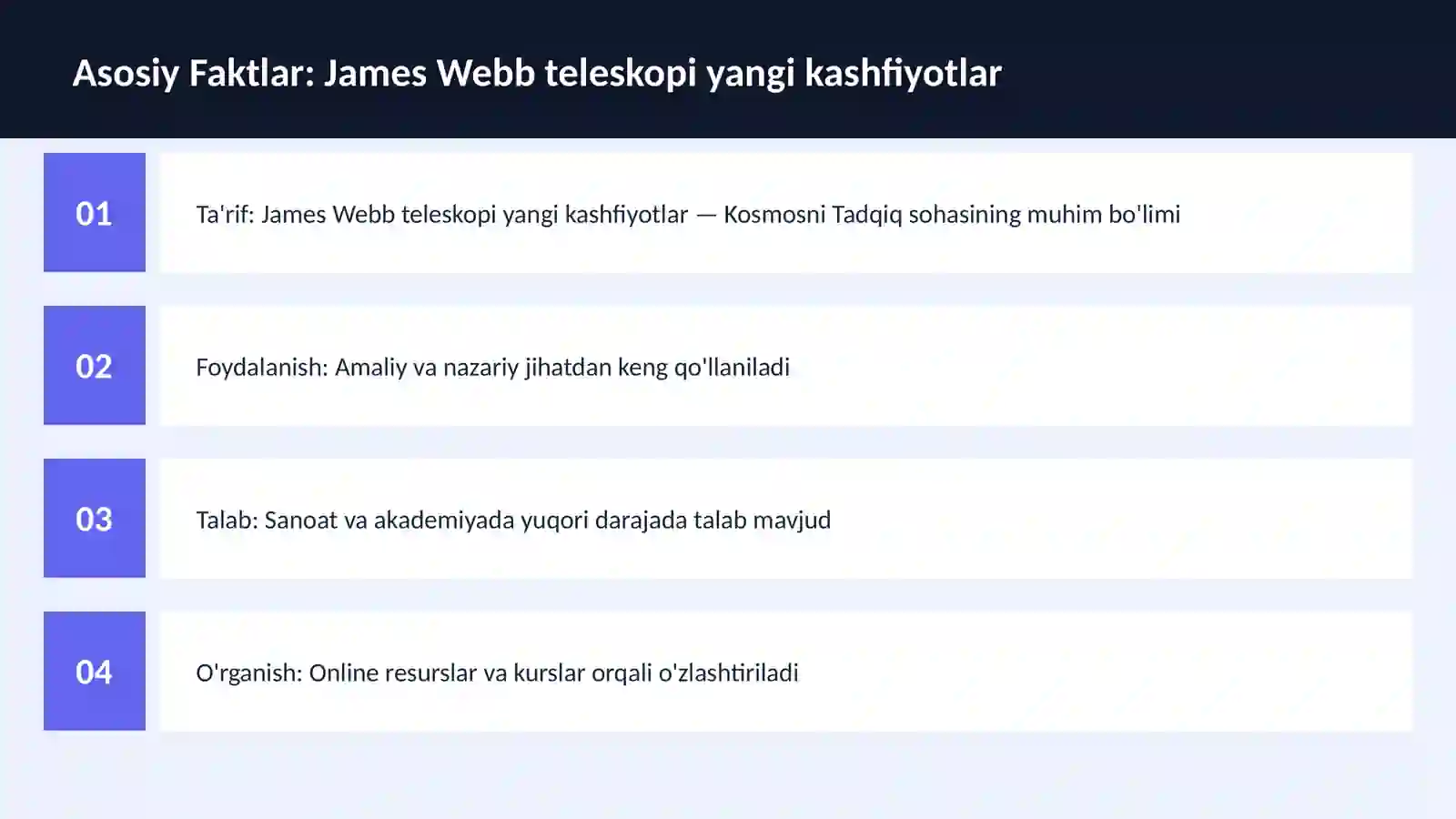 James Webb teleskopi yangi kashfiyotlar 3