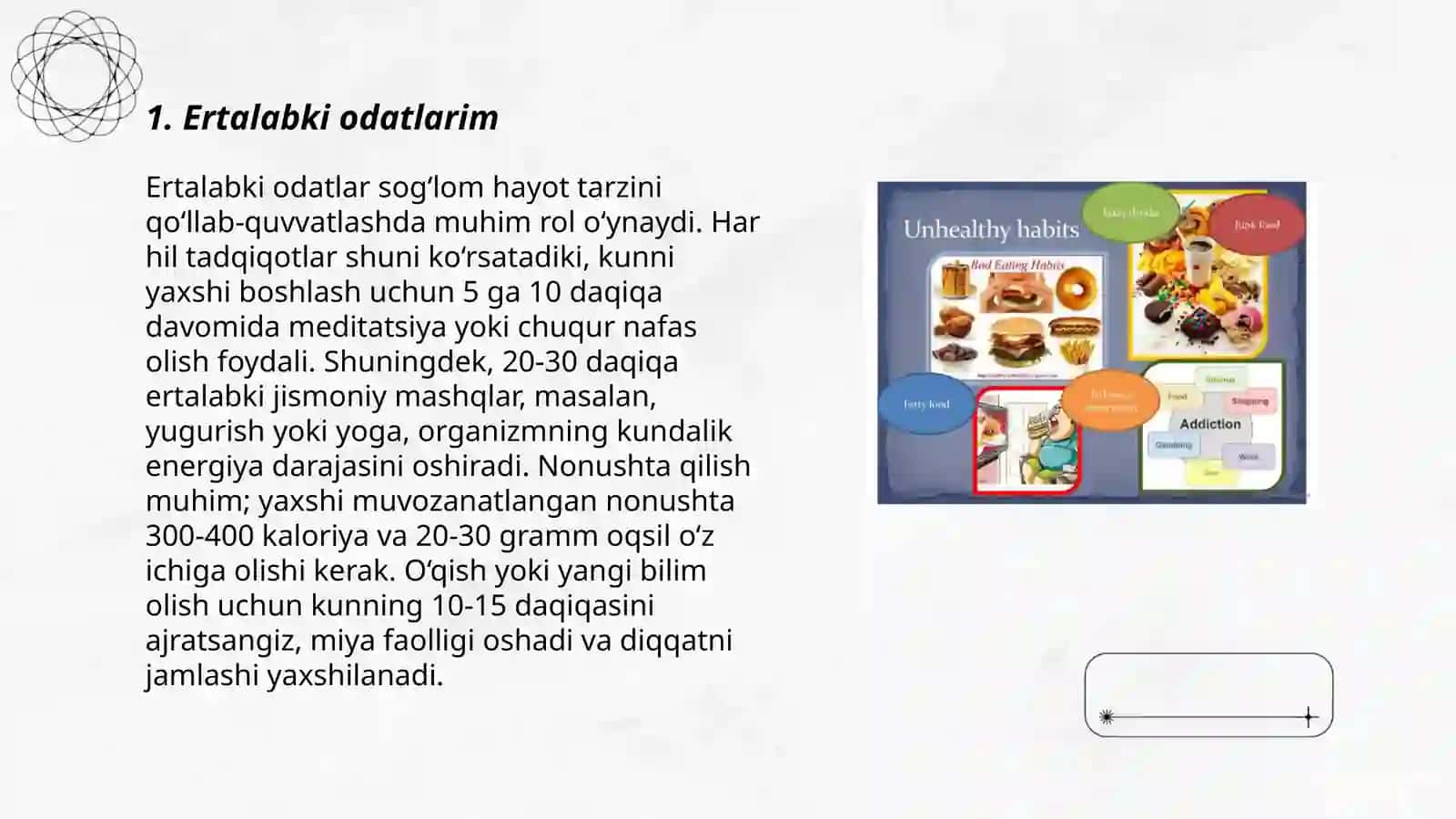 Mening odatlarim 3