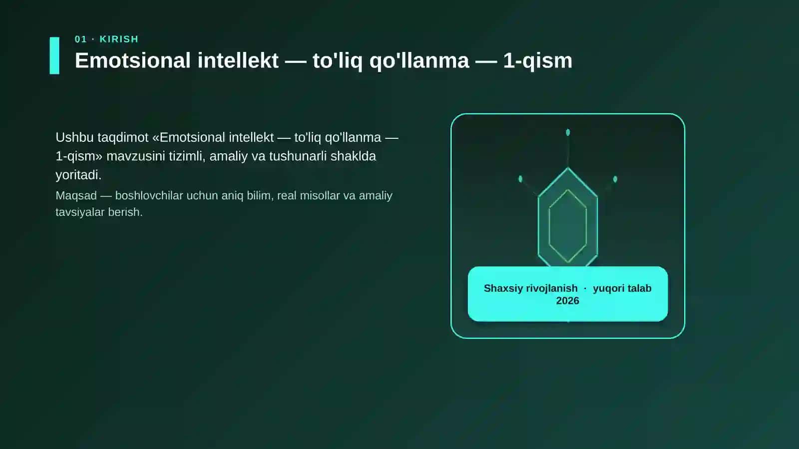 Emotsional intellekt — to'liq qo'llanma — 1-qism 3